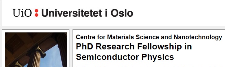 phd physics norway